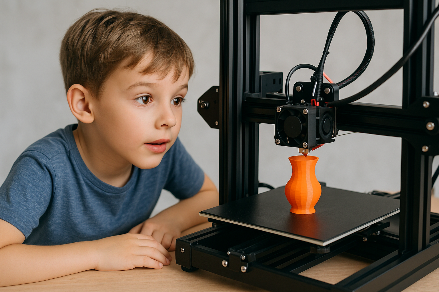 Taller impresión 3D niños niñas Pamplona